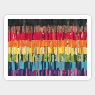 Philadelphia Gay Pride Flag Collage Sticker